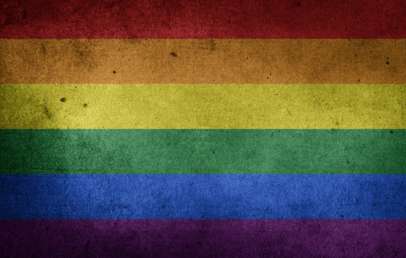 È facile trovare lavoro a Londra se sei gay: la bandiera dell'orgoglio gay.